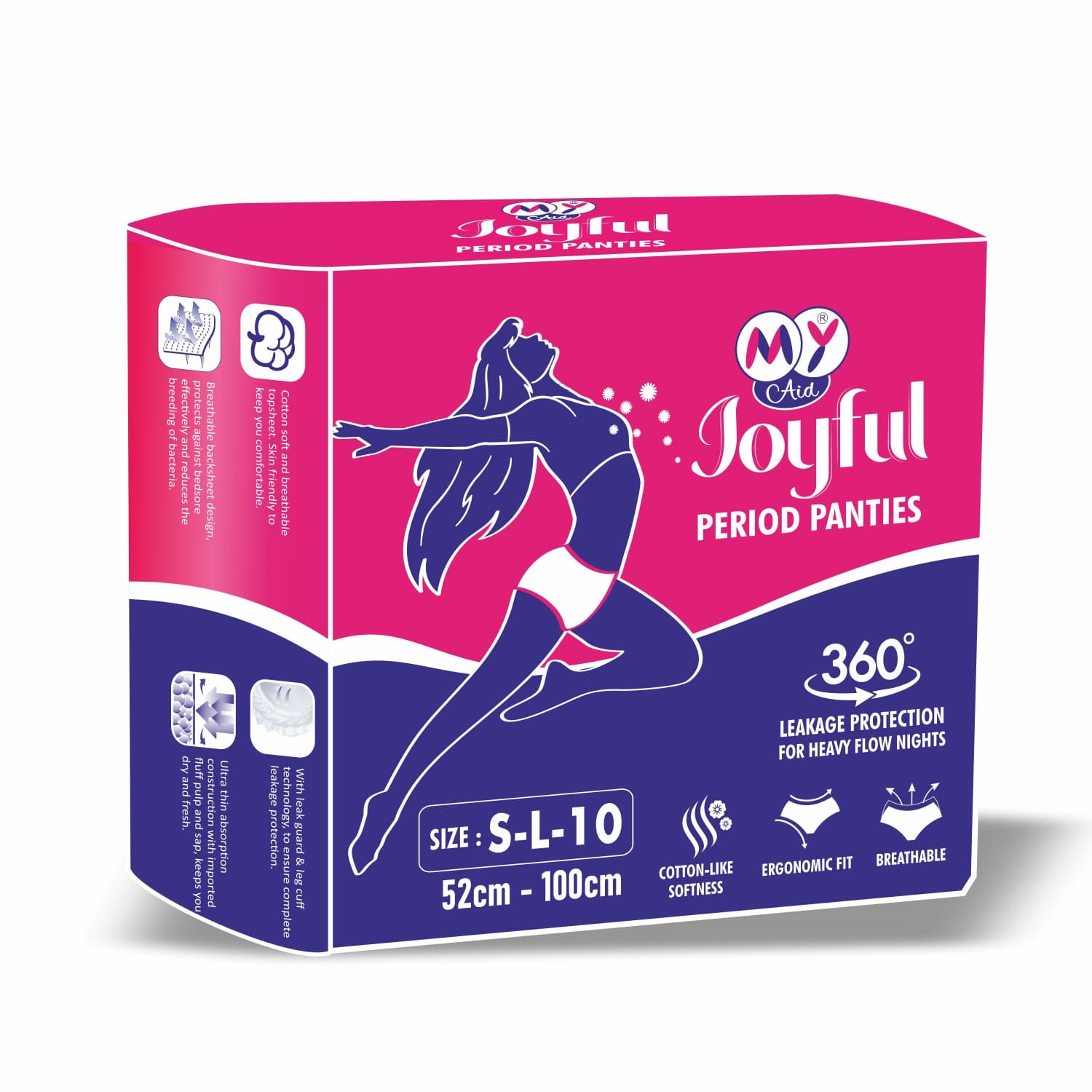 Menstrual Leak Protection Period Panty For Women-5 Pcs