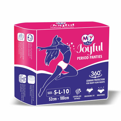 Joyful Period Panties (10 Pc) - S to L - Period Pant