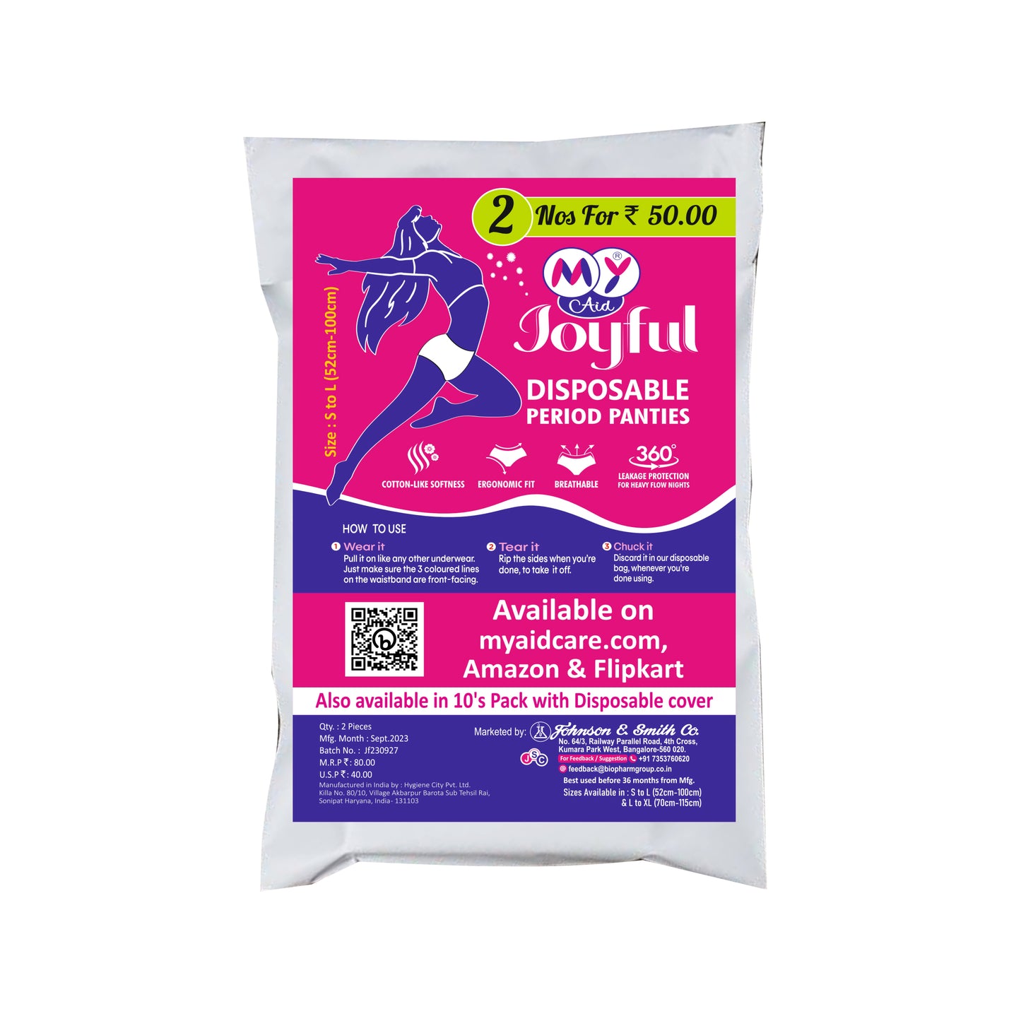 Joyful Period Panties-Trial Pack (2 Count)